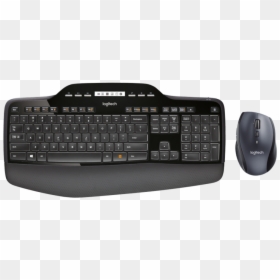 Logitech Keyboard Mouse - Logitech Wireless Desktop Mk710, HD Png Download - logitech png