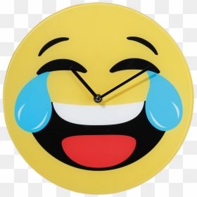 Wall Clock Emoji Laugh - Animated Congratulations Emoticon, HD Png Download - emoji laugh png