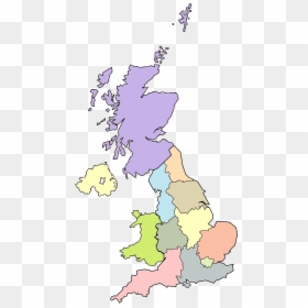 United Kingdom Nuts 1 - Nuts 1 Map Uk, HD Png Download - united kingdom png