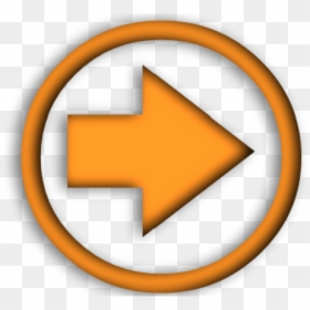 Orange Right Free Images - Orange Right Arrow Logo, HD Png Download - left right arrow button png
