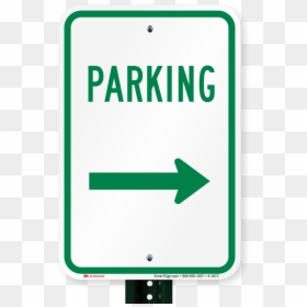 Parking Sign, HD Png Download - right arrow green png