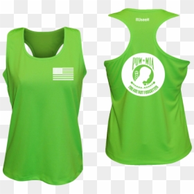 Women"s Reflective Tank Top - Active Tank, HD Png Download - pow mia png