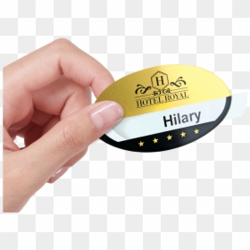 Reusable Selfit® Pro Single Line Name Badges, 70 X - Oval Shape Badges, HD Png Download - oval shapes png