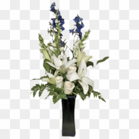 Blue Bouquet Png, Transparent Png - tall flower vase png