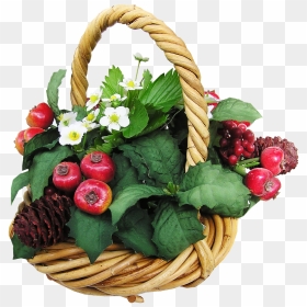 Flower Vegetable Basket, HD Png Download - bouquet basket png