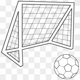 Goal Background Football Transparent - Soccer Net Drawing Easy, HD Png Download - goal transparent png