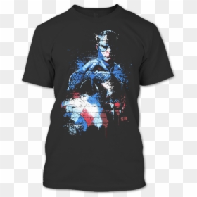 Captain America Shield Metal T Shirt - Captain America Graffiti Avengers, HD Png Download - steve rogers png