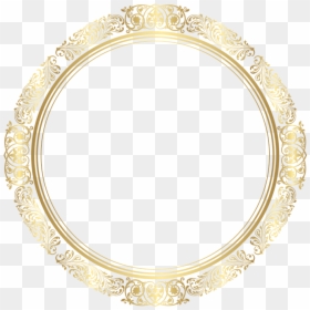 Gold Circle Frame Png, Transparent Png - gold circle png