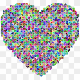 Rainbow Pixel Art Heart, HD Png Download - pixel heart png