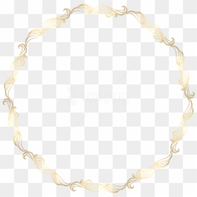Round Gold Border With Transparent Background, HD Png Download - gold circle png
