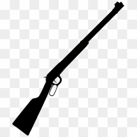 Rifle Gun Weapon Winchester Silhouette Black - Shot Gun Clip Art, HD Png Download - rifle png