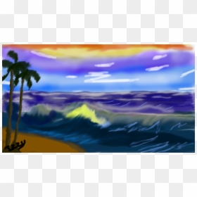 Bob Ross Tropical Seascape, HD Png Download - bob ross png