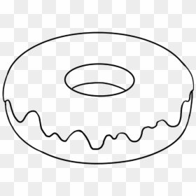 Easy Drawings Doughnut, HD Png Download - circle outline png
