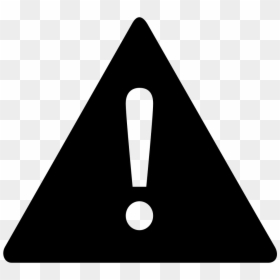 Warning Symbol Black And White, HD Png Download - exclamation mark png