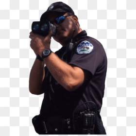 Police With Speed Gun, HD Png Download - police png
