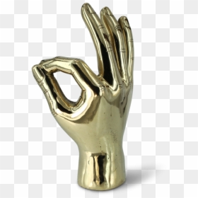Brass Ok Hand, HD Png Download - ok hand png