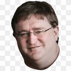 Gabe Newell, HD Png Download - head png