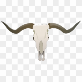 Longhorn Skull, HD Png Download - horns png
