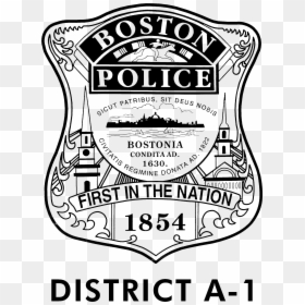 Boston Police Badge Logo, HD Png Download - police png