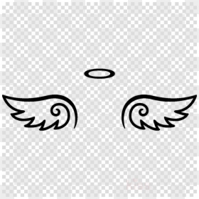 Cute Angel Wings Png, Transparent Png - angel halo png