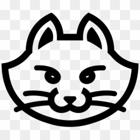 Cat Face Icon Png, Transparent Png - cat face png