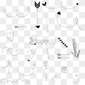 Transparent Doodle Art Png, Png Download - hand drawn arrow png