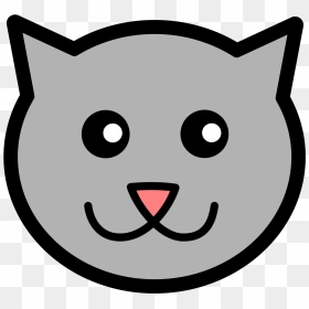 Clip Art Cat Face, HD Png Download - cat face png