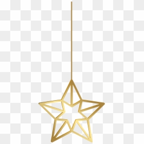 Hanging Star Clipart Png, Transparent Png - gold stars png