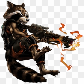 Rocket Raccoon Marvel Png, Transparent Png - raccoon png