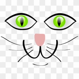 Eye Cat Clipart, HD Png Download - cat face png
