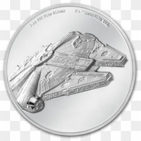 Star Wars Silver Coins, HD Png Download - millennium falcon png