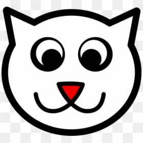 Easy Cartoon Cat Face, HD Png Download - cat face png