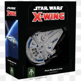 X Wing Miniatures Lando's Millennium Falcon, HD Png Download - millennium falcon png
