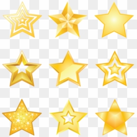 Étoile Brillante Jaune, HD Png Download - gold stars png