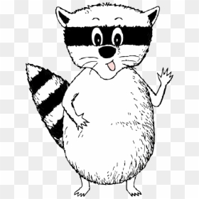 Raccoon Clip Art Black And White, HD Png Download - raccoon png