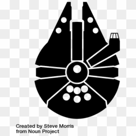 Star Wars Millennium Falcon Logo, HD Png Download - millennium falcon png