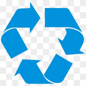 Blue Recycle Logo Png, Transparent Png - recycle png