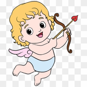 Cupid Drawing Step By Step, HD Png Download - cupid png