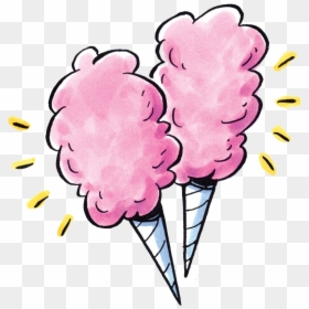 Cartoon Cotton Candy Drawing, HD Png Download - cotton candy png