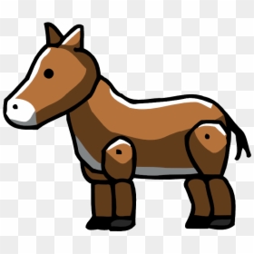 Scribblenauts Donkey, HD Png Download - donkey png