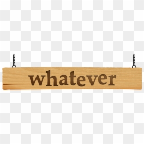 Hanging Text Board Png, Transparent Png - wood sign png