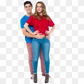 Guy With Arm Around Girl, HD Png Download - couple png