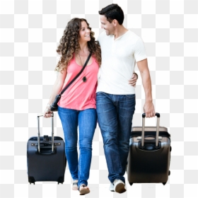 Person In Airport Png, Transparent Png - couple png