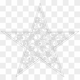 Line Art, HD Png Download - white stars png