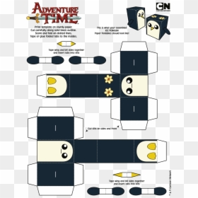 Paper Craft And Hora De Aventura Image - Adventure Time Papercraft Gunter, HD Png Download - hora de aventura png