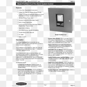 Faraday Firewatch Ii 2 Manual, HD Png Download - firewatch png