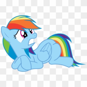 My Little Pony Clipart Rainbow Dash - Scared My Little Pony, HD Png Download - my little pony rainbow dash png