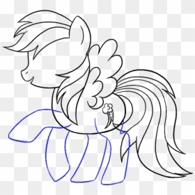 How To Draw My Little Pony Rainbow Dash Step - Rainbow Dash, HD Png Download - my little pony rainbow dash png