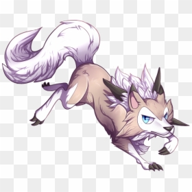Midday Female Furry Lycanroc, HD Png Download - lycanroc png