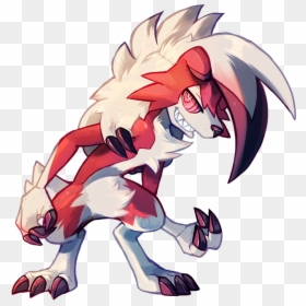 Sun And Moon Pokemon Drawings, HD Png Download - lycanroc png